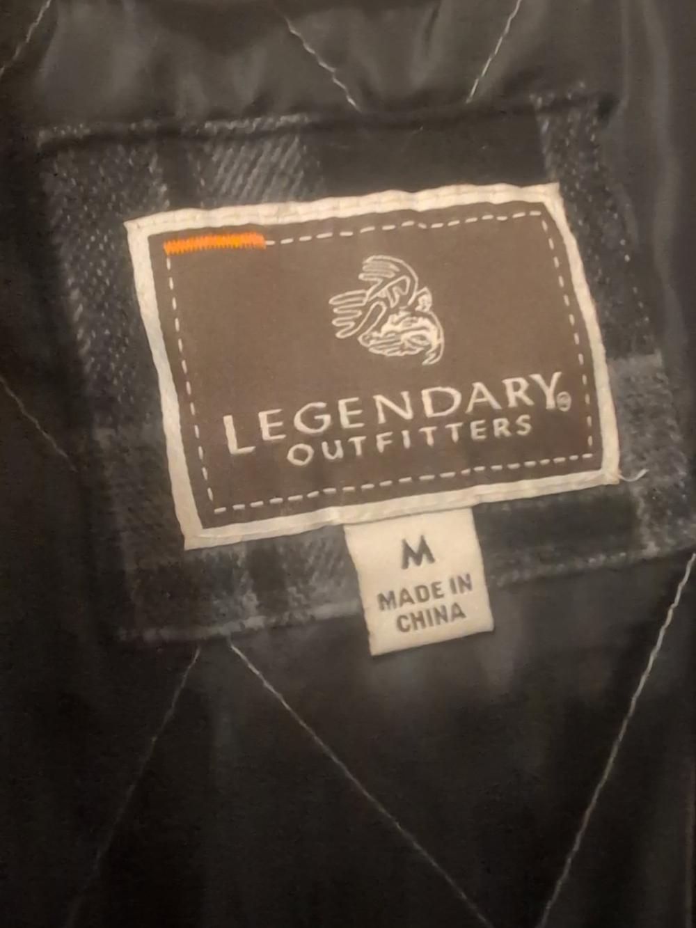 Legendary Outfitters Men’s Quilted Hooded Flannel Jacket – Size Medium
